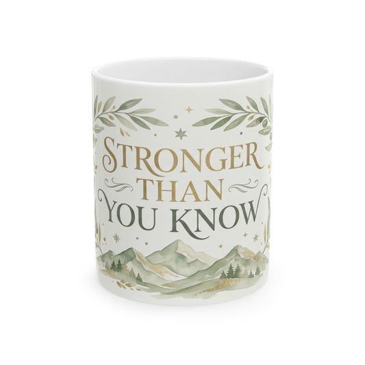 Stronger Than You Know Ceramic Mug (11oz & 15oz)