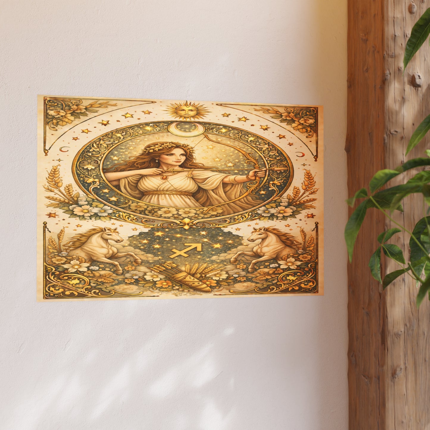 Celestial Sagittarius Zodiac Poster by Grace Canvas Shop