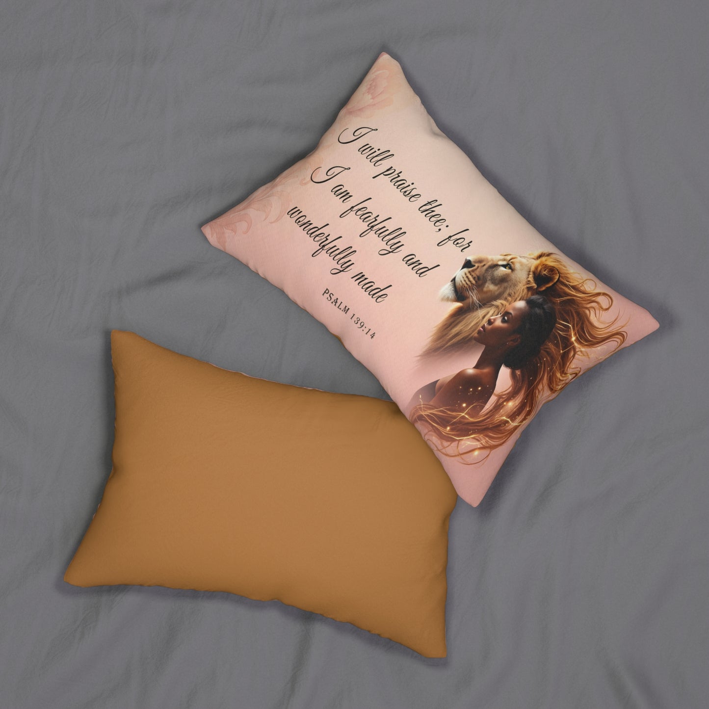 'I Am Fearfully and Wonderfully Made' Inspirational Accent Pillow by Grace Canvas Shop