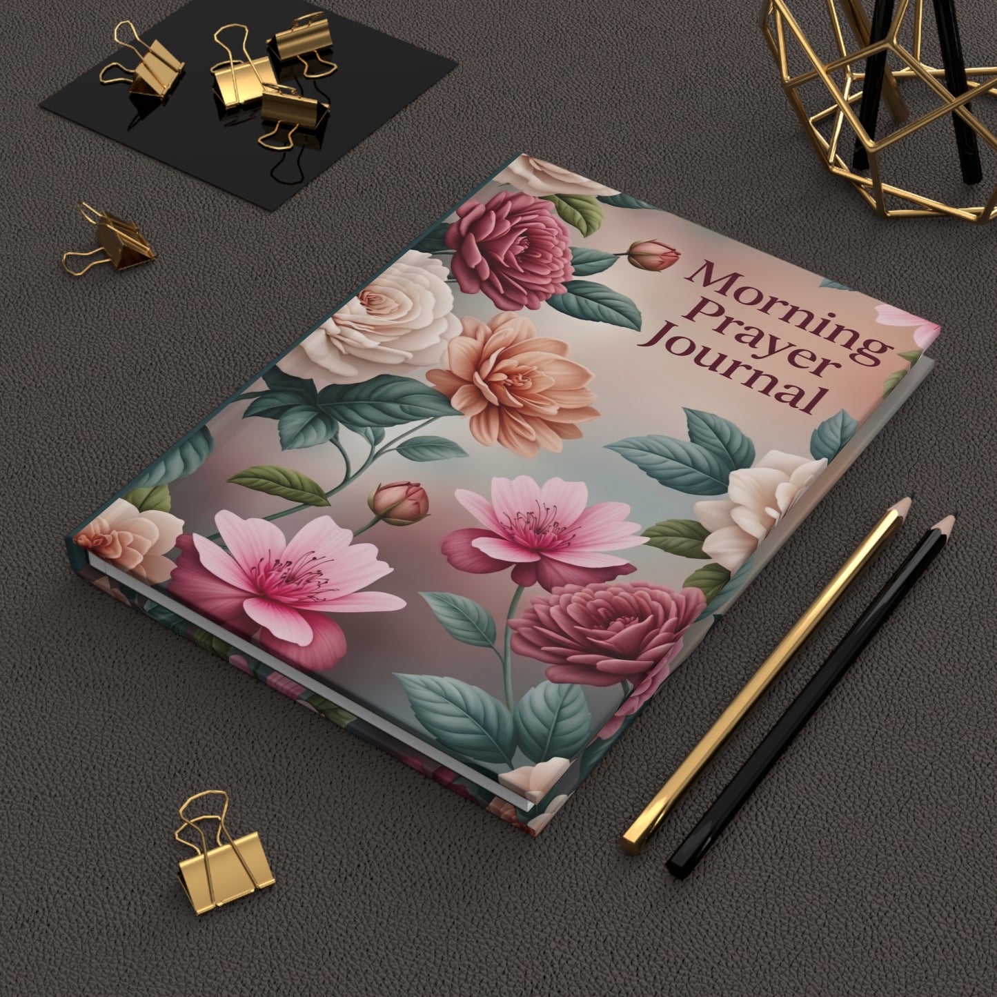 Morning Prayer Journal — Floral Hardcover Devotional Notebook