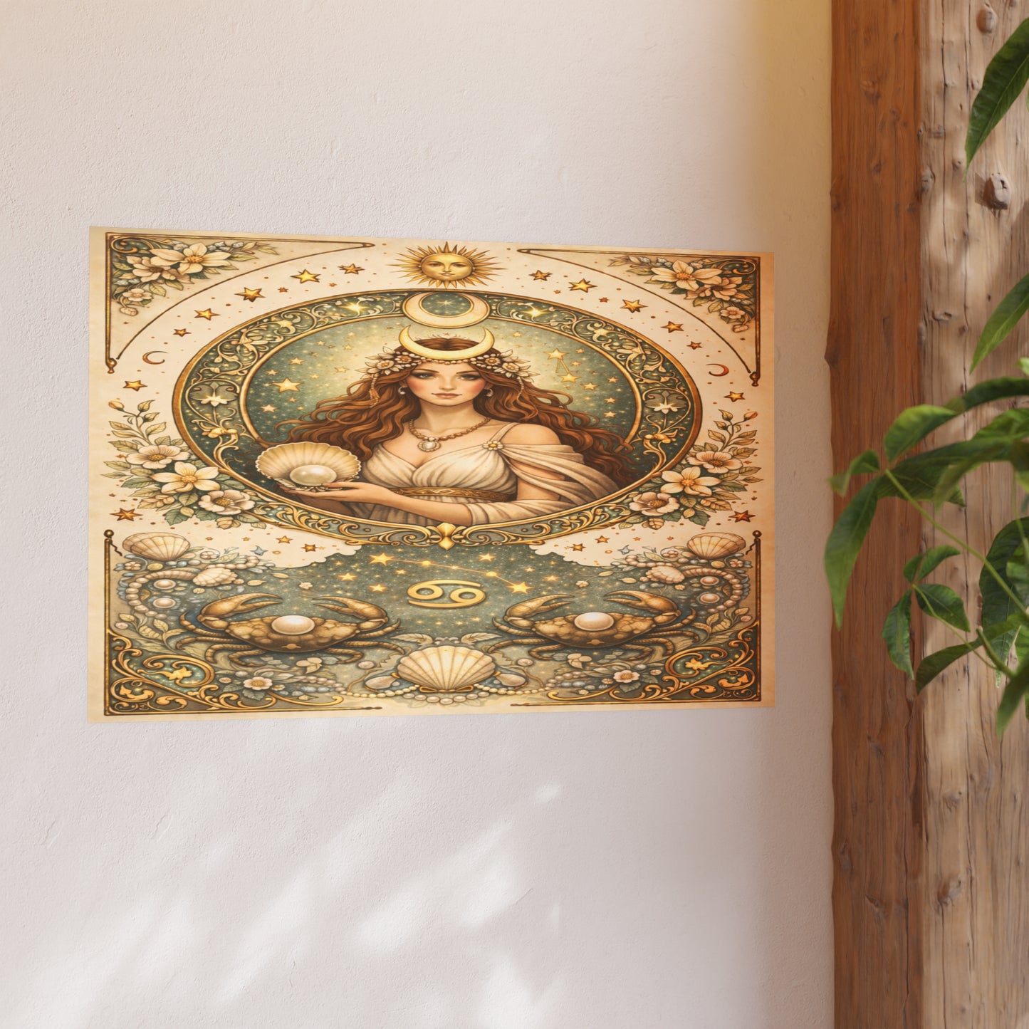 Cancer Zodiac Art Poster — Astrology Print