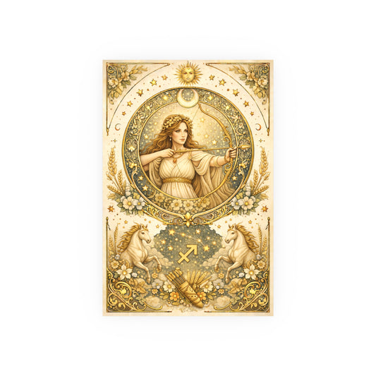 Celestial Sagittarius Zodiac Poster by Grace Canvas Shop