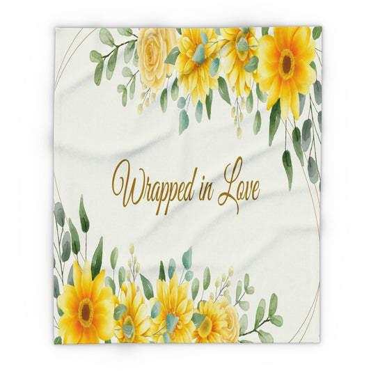 Wrapped in Love Cozy Sunflower Throw