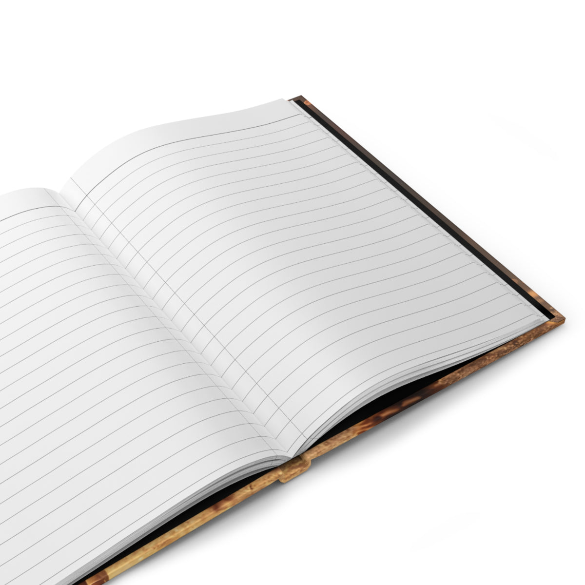 Ballet Holiday Hardcover Journal — Lined Notebook with Golden Ballerina & Christmas Ornaments