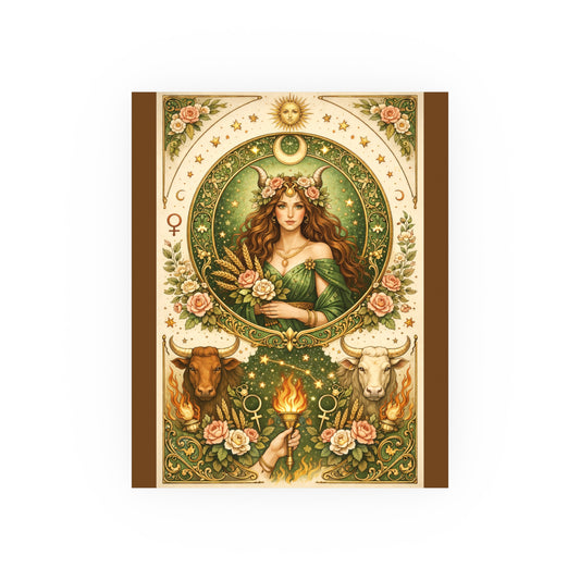 Celestial Taurus Goddess Art Poster by Grace Canvas Shop