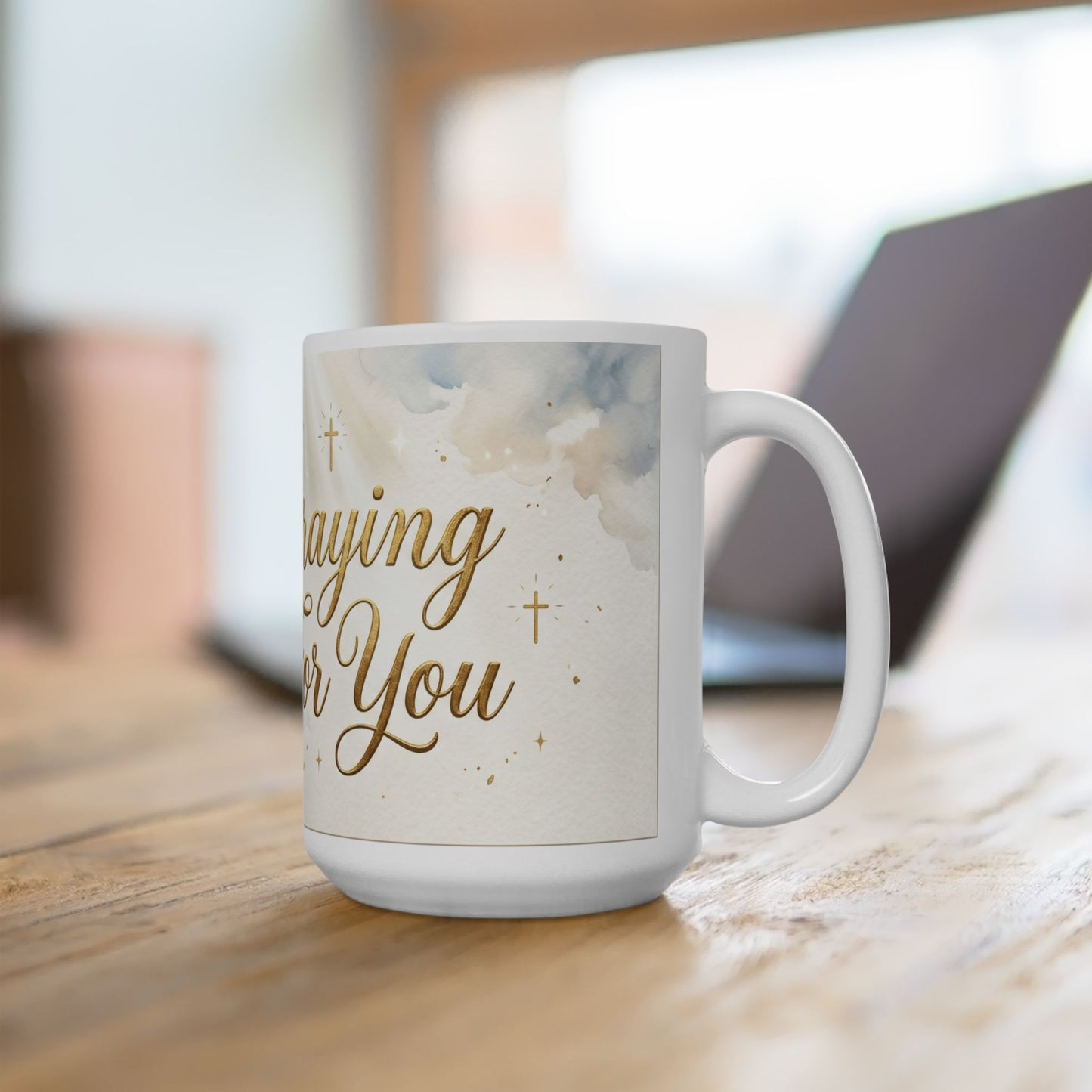 Praying For You Ceramic Mug – Inspirational Religious Coffee Cup (11oz & 15oz)