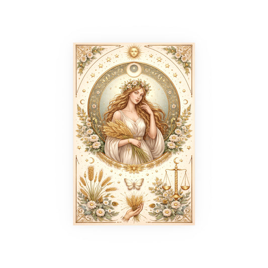 Celestial Virgo Art Print - Archival Matte Poster by Grace Canvas Shop