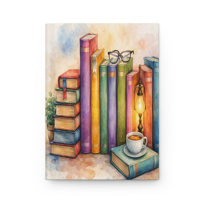 Watercolor Book Lover Hardcover Journal