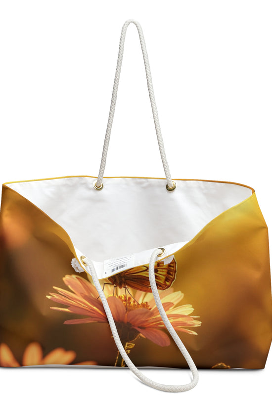Butterfly Sunset Weekender Bag — Floral Travel Tote