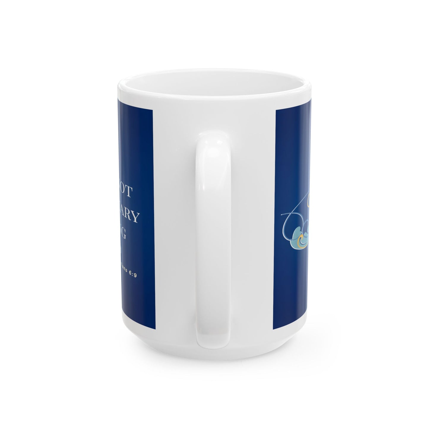 Blue Cross Faith-Inspired Ceramic Mug
