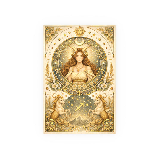 Celestial Capricorn Zodiac Art Poster by Grace Canvas Shop