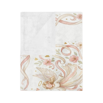 Grandma’s Love Blanket with Angels Velveteen Throw