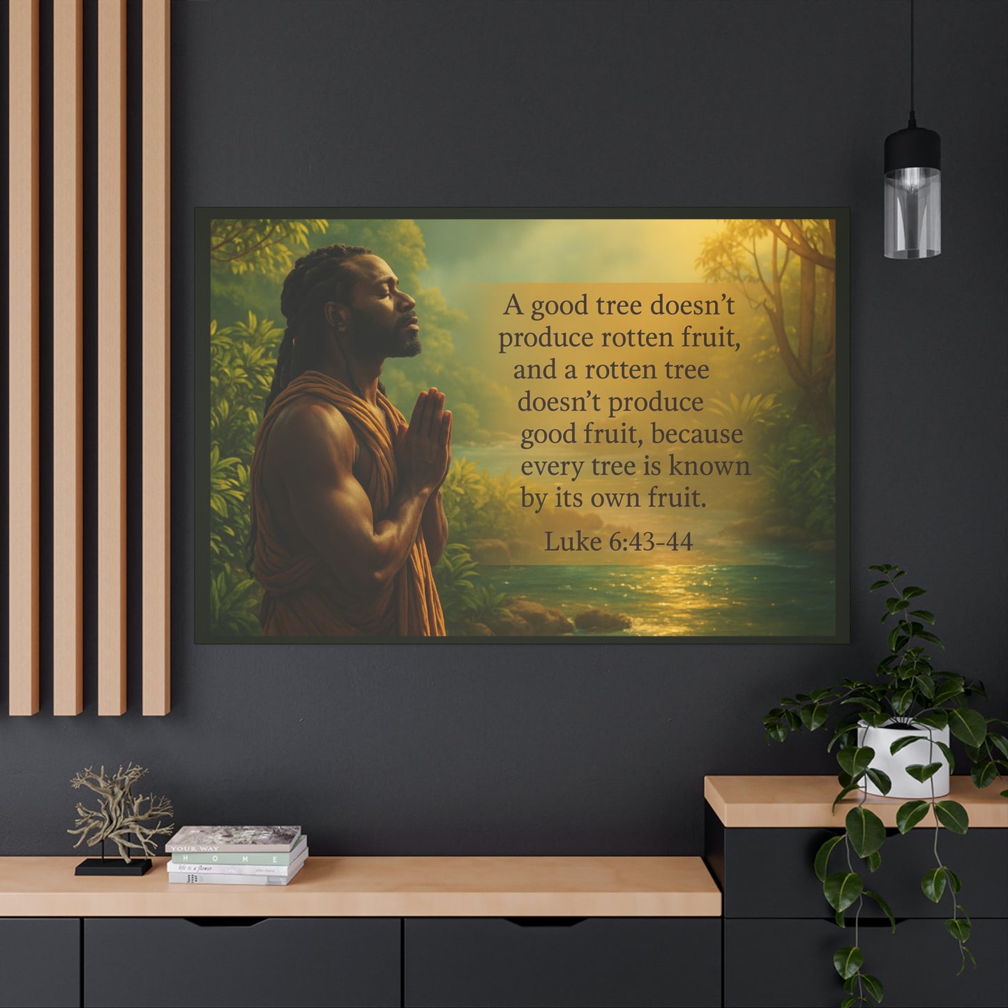 Luke 6:43- 44 Inspirational Wall Art by Grace Canvas