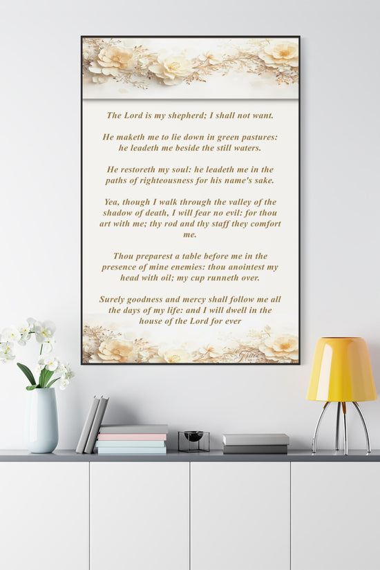 Psalm 23 Verse Home Decor by Grace Canvas