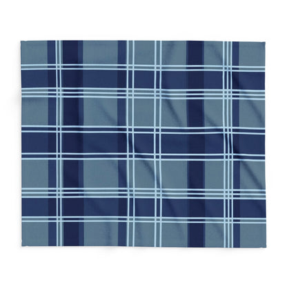 Blue Plaid Arctic Fleece Blanket