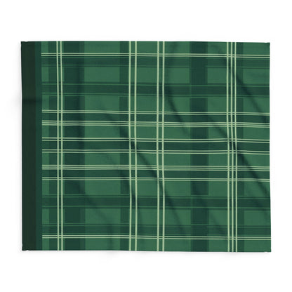 Green Plaid Fleece Blanket