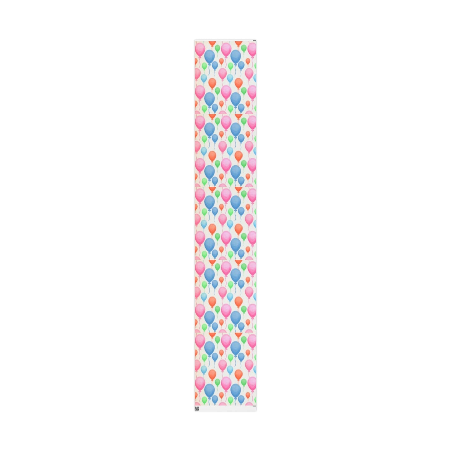 Birthday Balloon Wrapping Paper Roll — Colorful Party Gift Wrap