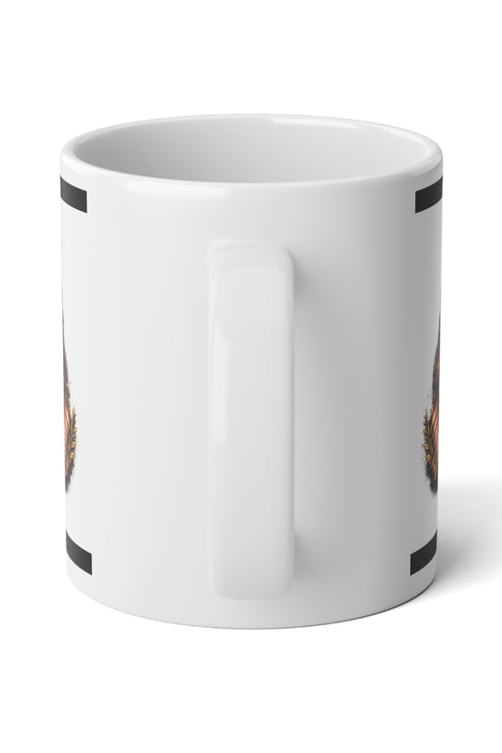 20oz Patriotic Cross & American Flag Jumbo Mug by Grace Canvas Shop