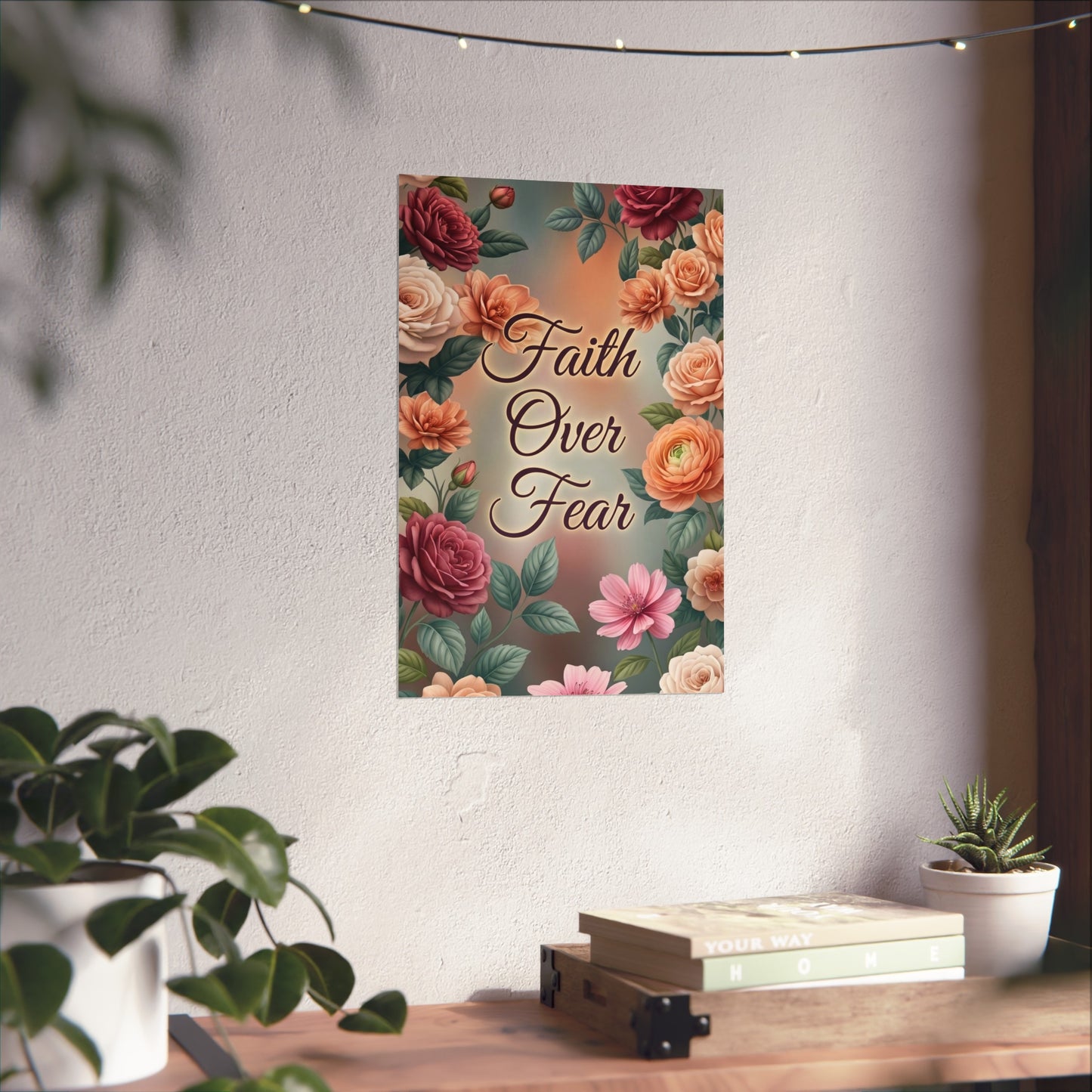 Faith Over Fear Fine Art Unframed Poster