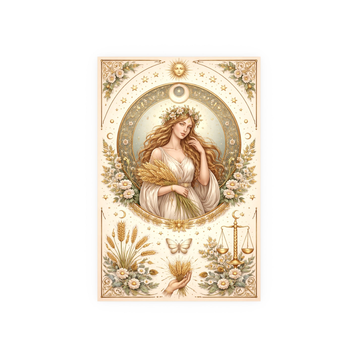 Celestial Virgo Art Print - Archival Matte Poster
