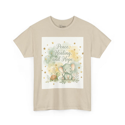 Girl's Elephant ‘Peace, Healing and Hope’ T‑Shirt