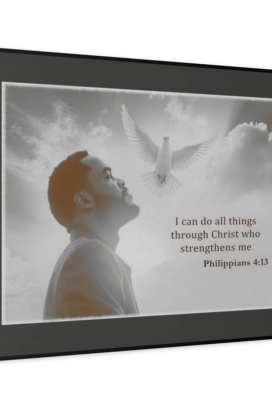 I Can Do All Things Through Christ Phillipians 4:13 Verse Wall Art by Grace Canvas