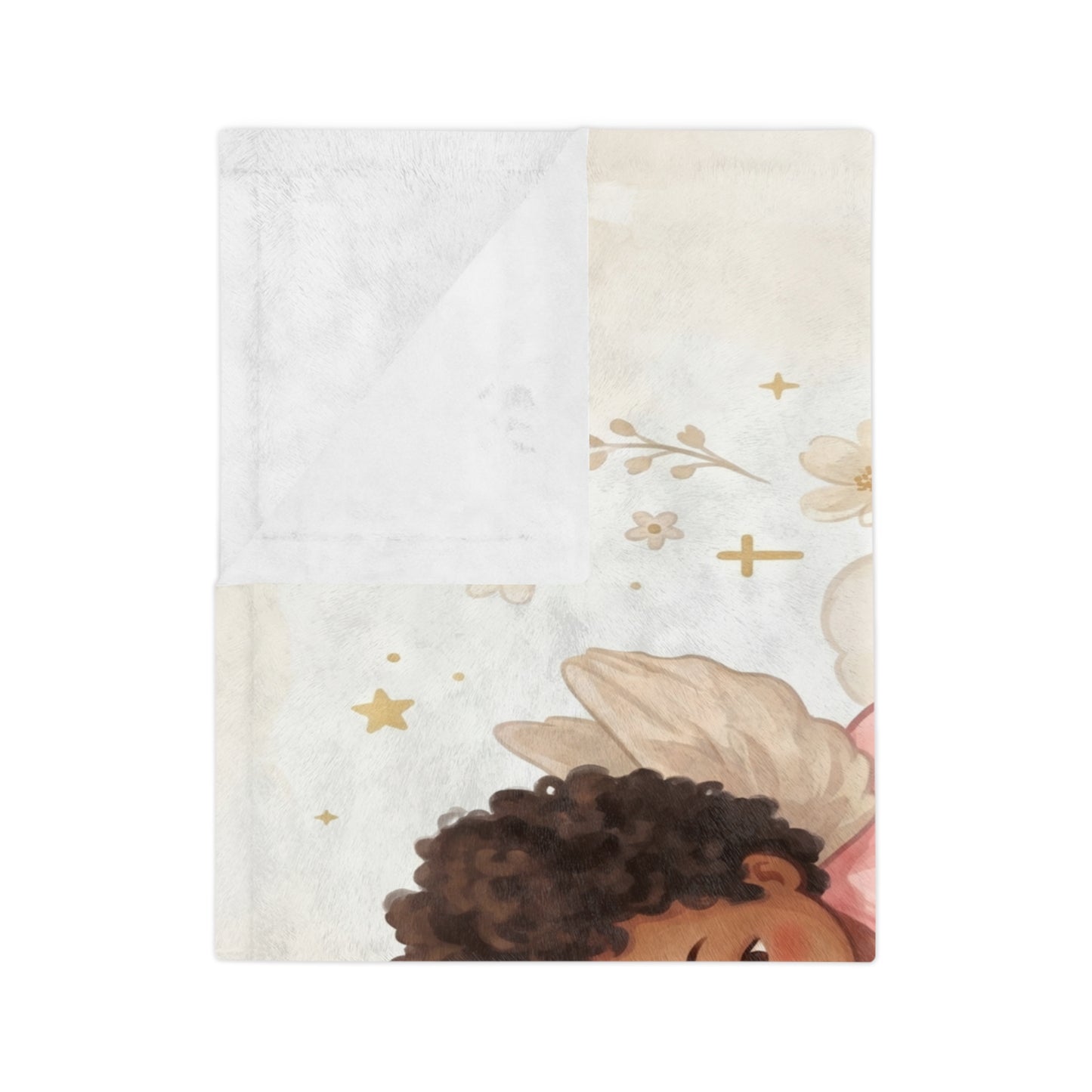Best Friends Cute Angel & Duck Nursery Blanket