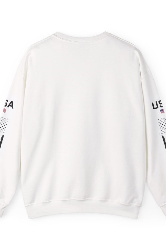 USA Flag Crewneck Sweatshirt — Patriotic American Graphic Pullover