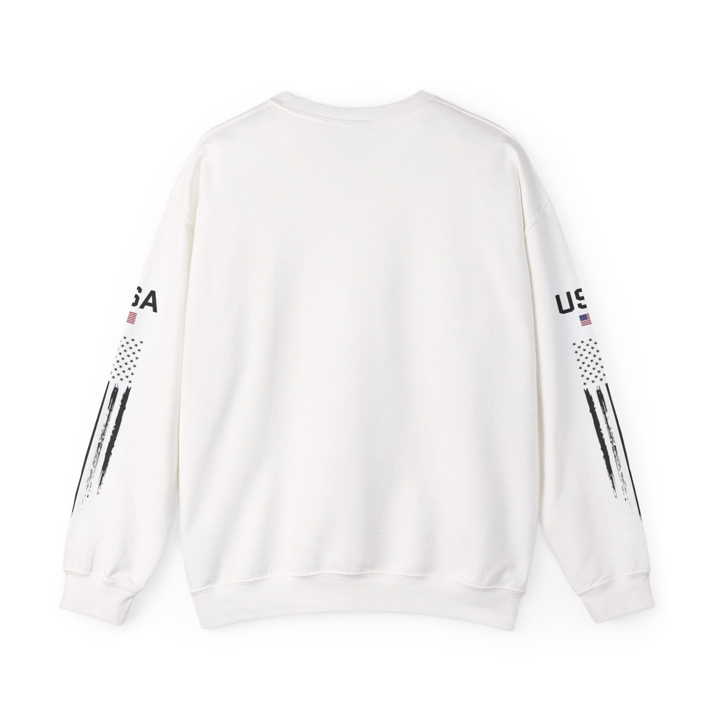 USA Flag Crewneck Sweatshirt — Patriotic American Graphic Pullover