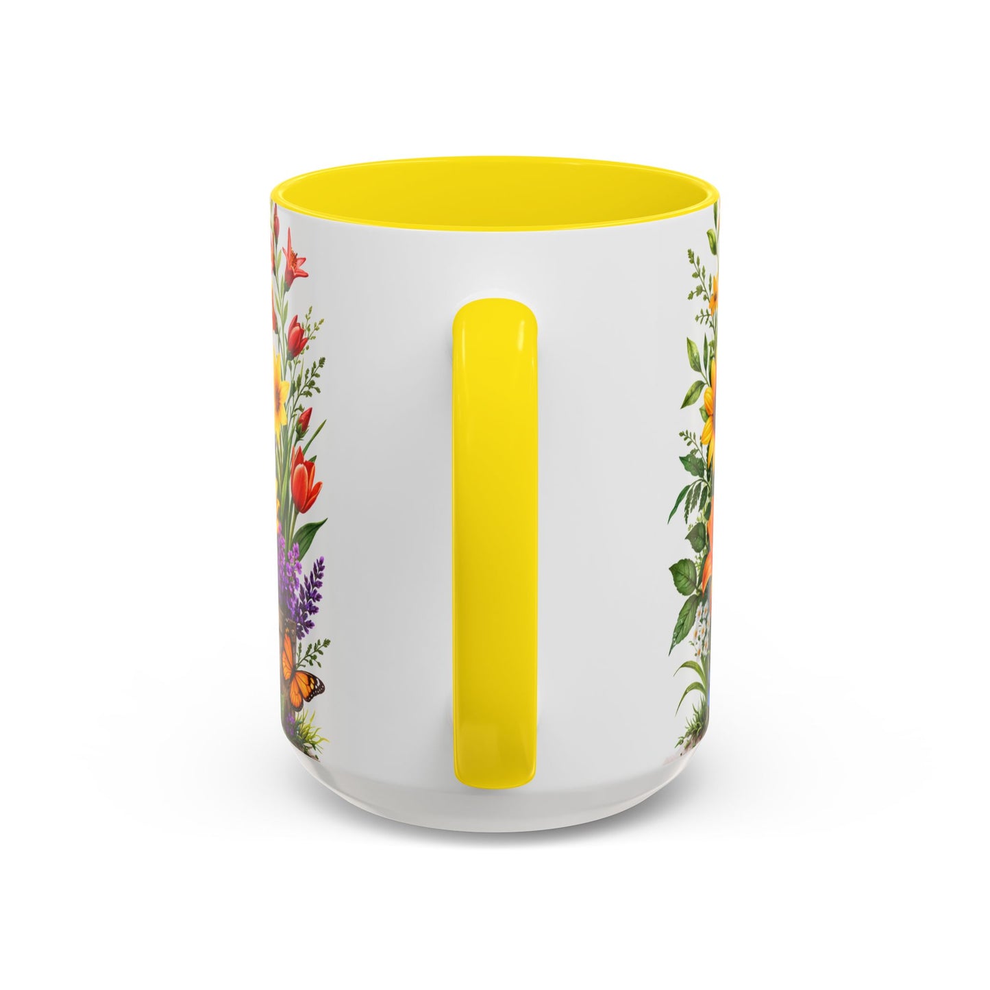 Floral Hummingbird Coffee Mug 11/15oz by Grace Canvas Shop