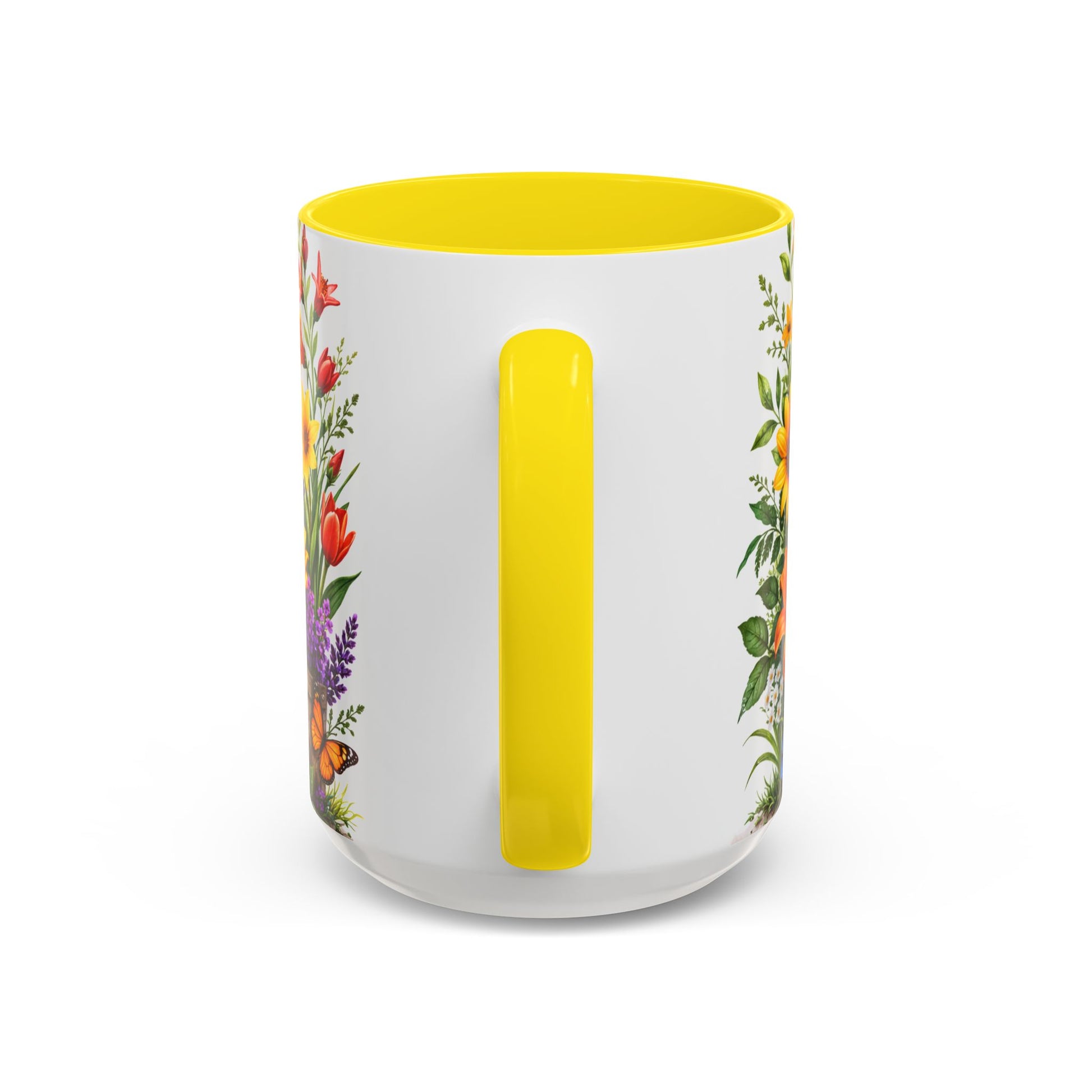 Floral Hummingbird Coffee Mug 11/15oz by Grace Canvas Shop