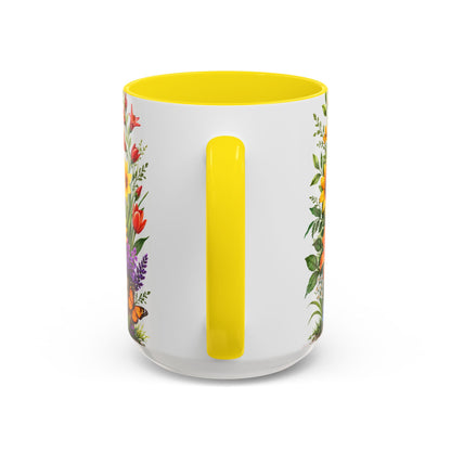 Floral Hummingbird Coffee Mug 11/15oz by Grace Canvas Shop