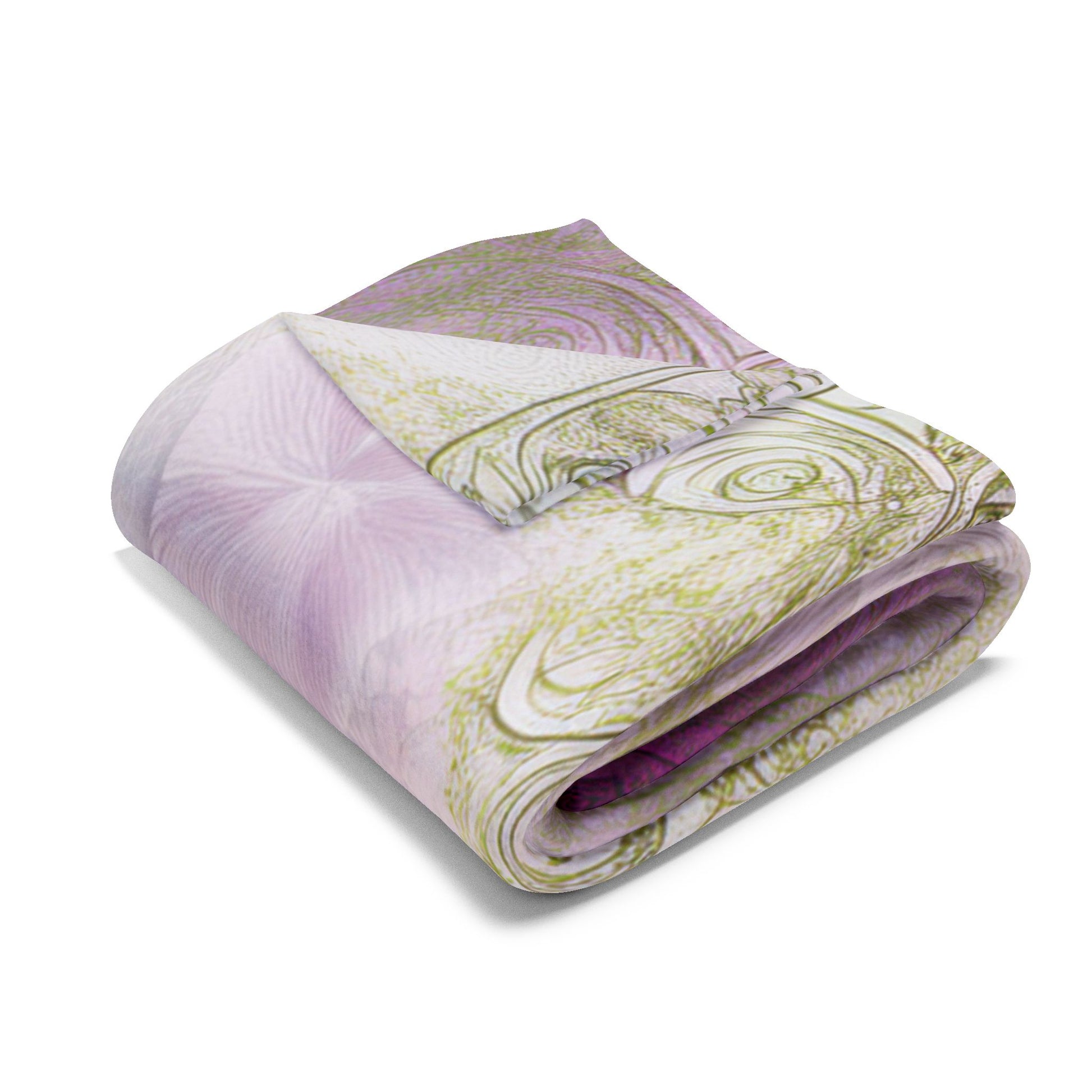 Floral Pink Vintage Fleece Blanket