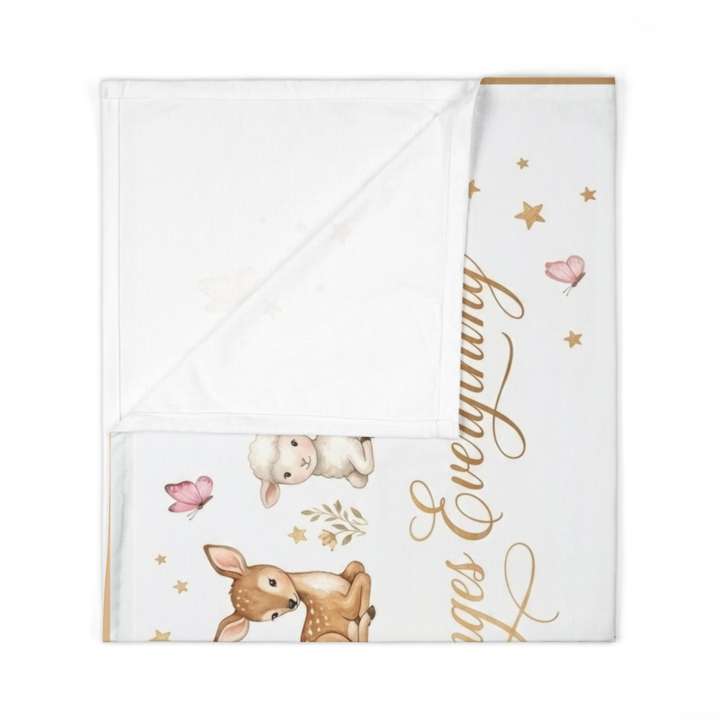Prayer Changes Everything Baby Swaddle Blanket – Woodland Animals Nursery Muslin Wrap
