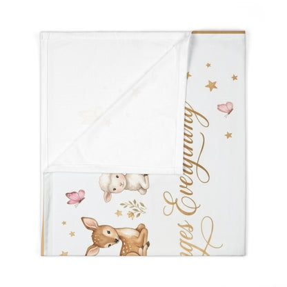 Prayer Changes Everything Baby Swaddle Blanket – Woodland Animals Nursery Muslin Wrap