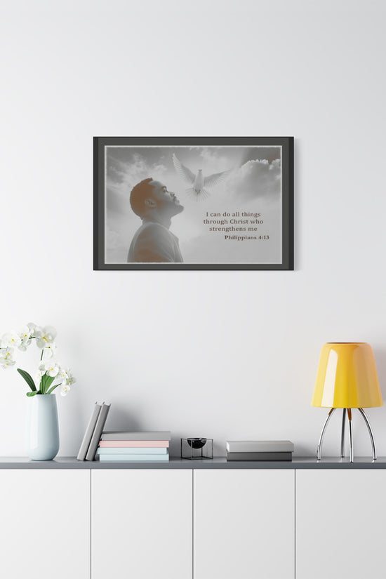 I Can Do All Things Through Christ Phillipians 4:13 Verse Wall Art by Grace Canvas