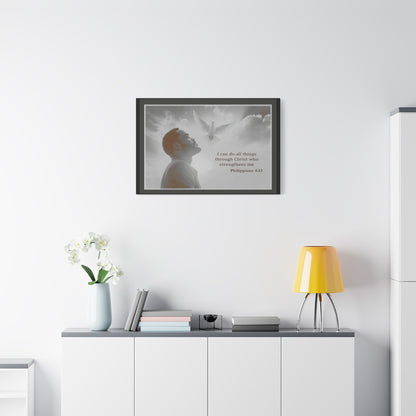 I Can Do All Things Through Christ Phillipians 4:13 Verse Wall Art by Grace Canvas