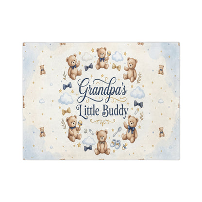 Grandpa's Teddy Bears Little Buddy Baby Blanket
