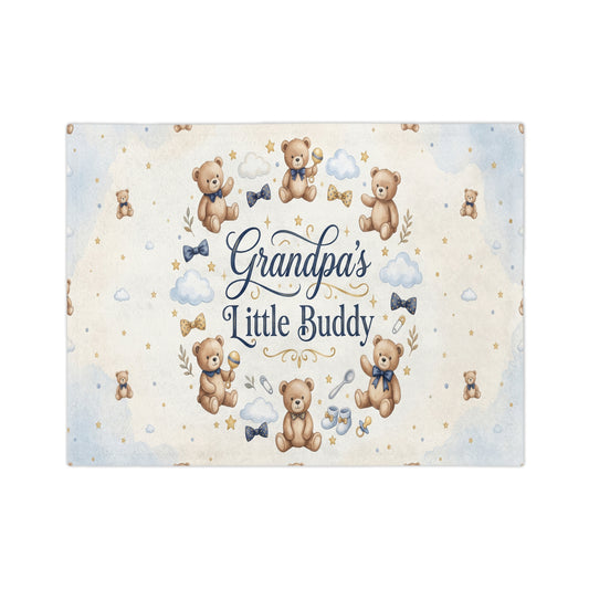 Grandpa's Teddy Bears Little Buddy Baby Blanket