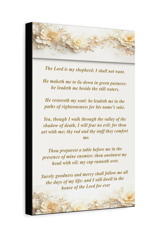 Psalm 23 Verse Home Decor by Grace Canvas
