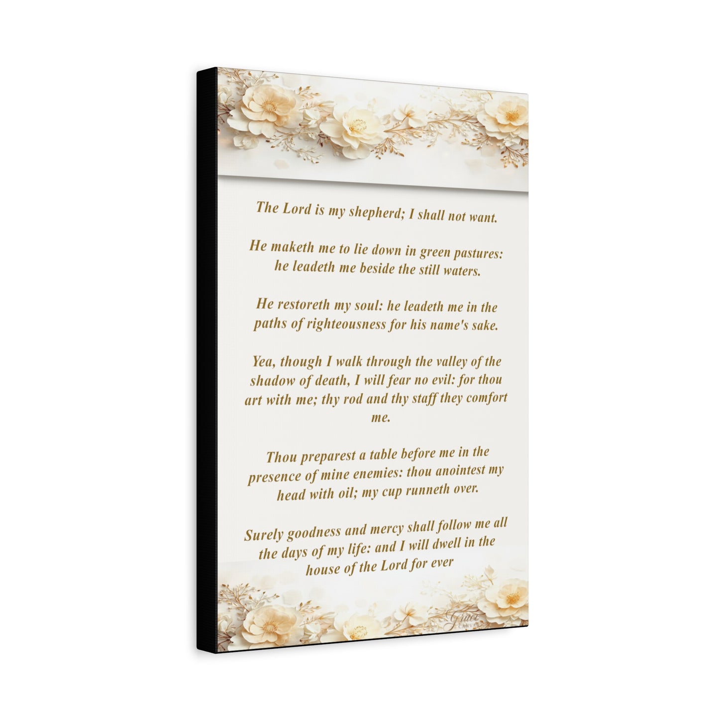 Psalm 23 Verse Home Decor by Grace Canvas