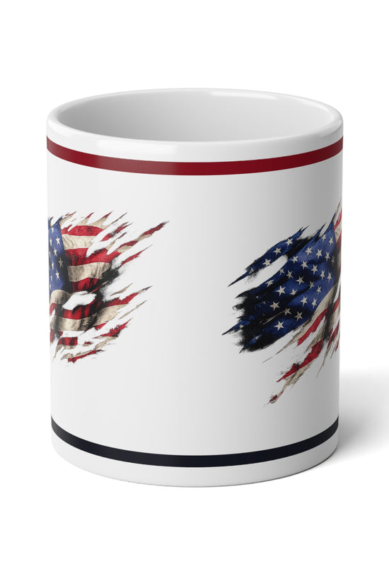 20oz American Flag Eagle Jumbo Mug Patriotic Coffee Cup by Grace Canvas Shop