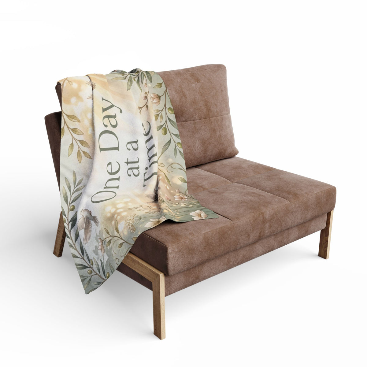 One Day at a Time Fleece Blanket  for Comfort & Recovery