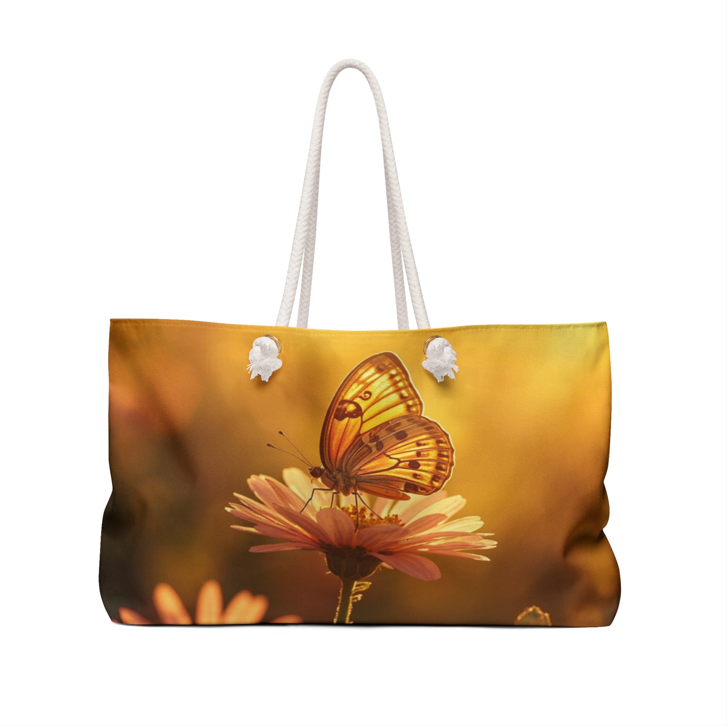 Butterfly Sunset Weekender Bag — Floral Travel Tote