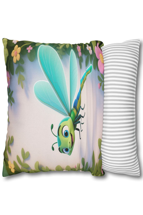 Cute Dragonfly Garden Decorative Pillowcase by Grace Canvas Shop
