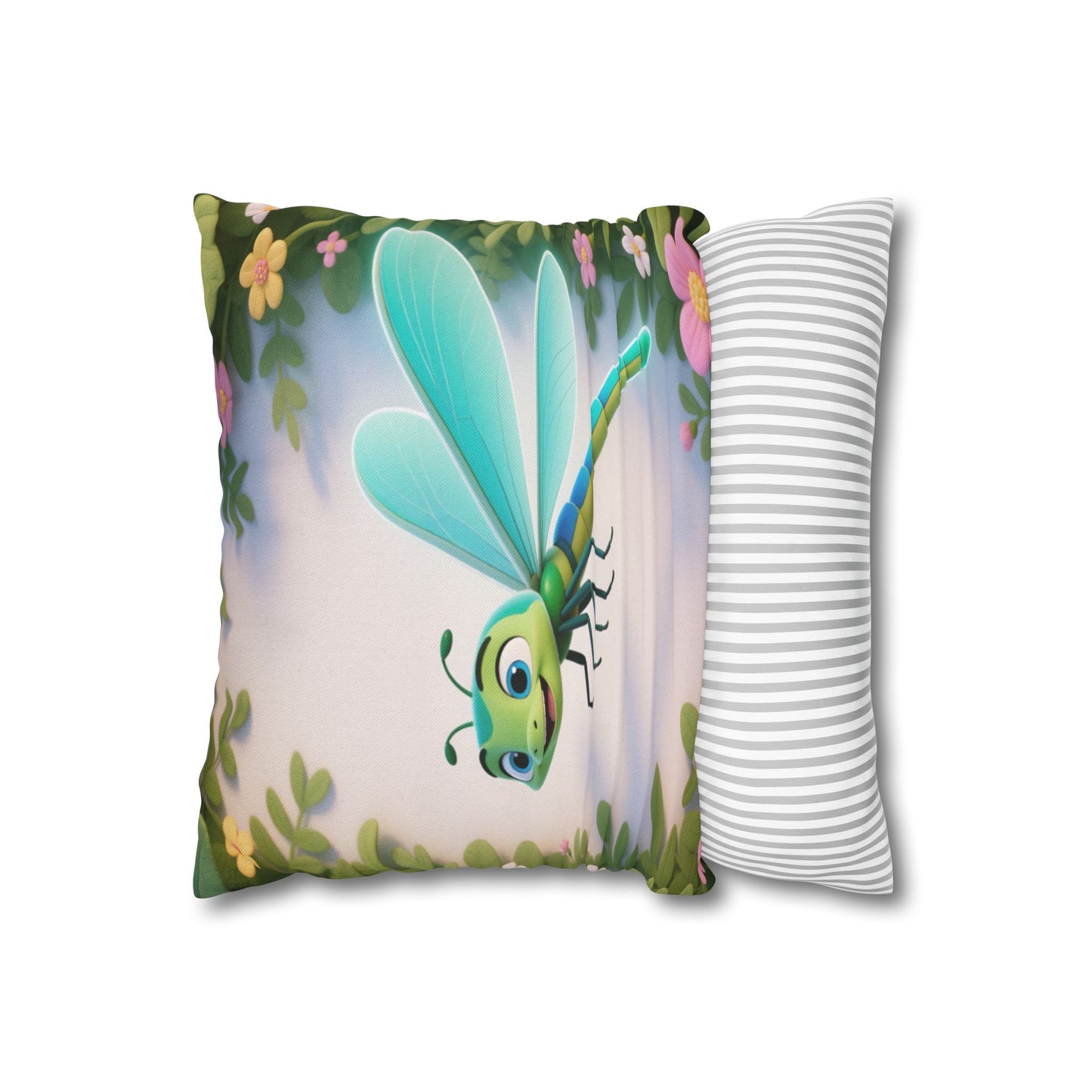 Cute Dragonfly Garden Decorative Pillowcase