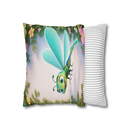 Cute Dragonfly Garden Decorative Pillowcase