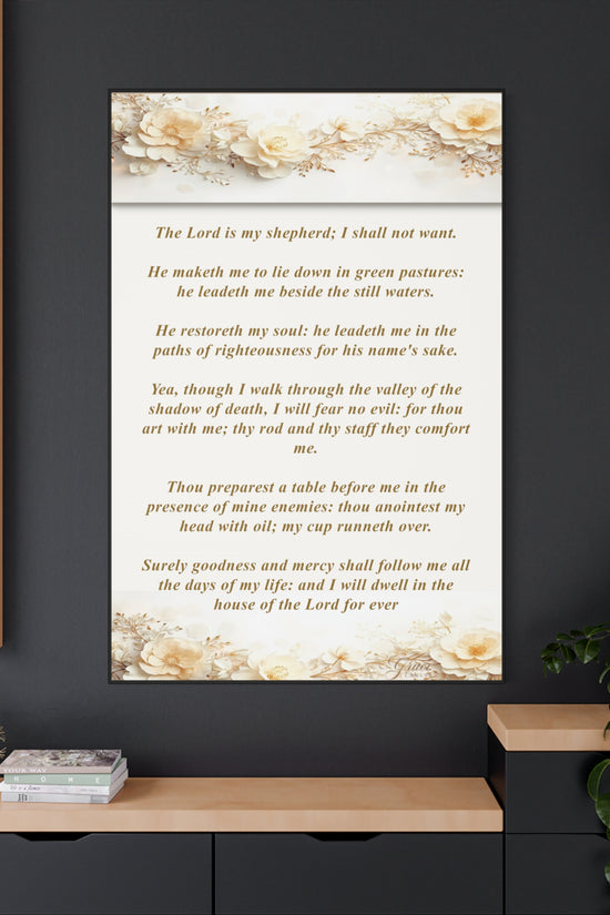 Psalm 23 Verse Home Decor by Grace Canvas
