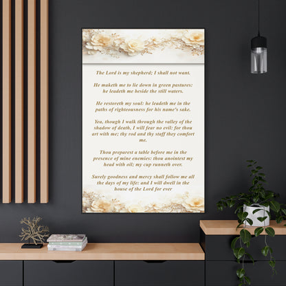 Psalm 23 Verse Home Decor by Grace Canvas
