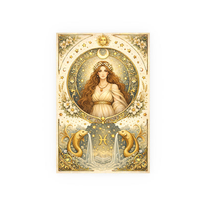 Celestial Pisces Zodiac Art Poster